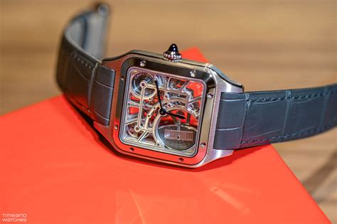 cartier santos replica|cartier santos dumont skeleton watch.